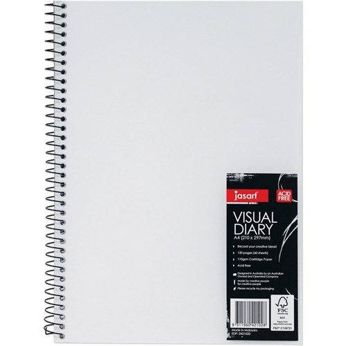 Jasart Wire Bound Visual Diary A3 Clear Cover_2
